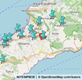 Mappa Via Lavinola, 80063 Piano di Sorrento NA, Italia (2.43917)