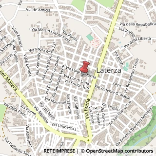 Mappa Via Giacomo Matteotti, 25, 74014 Laterza, Taranto (Puglia)