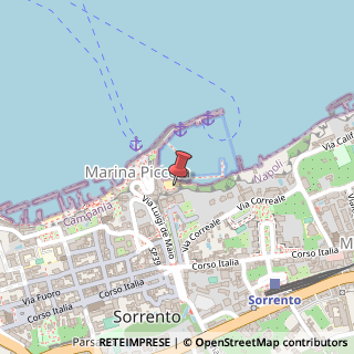 Mappa Via Marina Piccola, 73, 80067 Sorrento, Napoli (Campania)