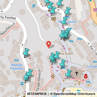 Mappa Via Trara Genoino, 84017 Positano SA, Italia (0.084)