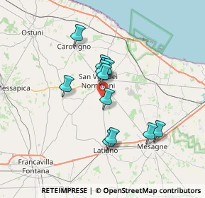 Mappa CDA Campo Li Monaci, 72019 San Vito dei Normanni BR, Italia (5.97083)