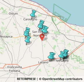 Mappa CDA Campo Li Monaci, 72019 San Vito dei Normanni BR, Italia (7.77067)