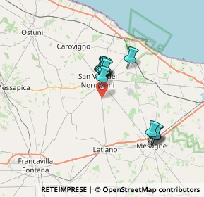 Mappa CDA Campo Li Monaci, 72019 San Vito dei Normanni BR, Italia (5.94)