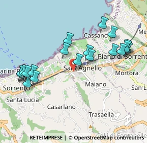 Mappa SS145 KM. 25, 80065 Sant'Agnello NA, Italia (1.172)