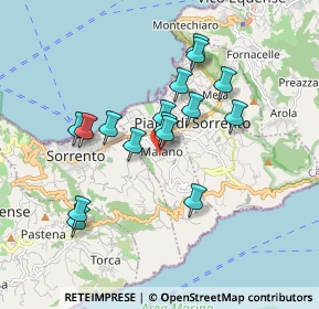 Mappa Via Mariano, 80065 Sant'Agnello NA, Italia (1.66813)