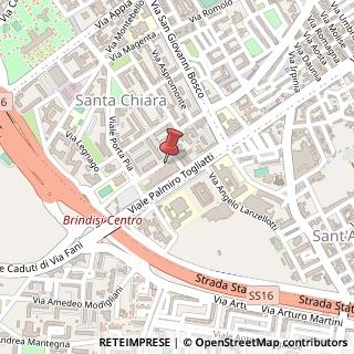 Mappa Via Bezzecca, 31, 72100 Brindisi, Brindisi (Puglia)
