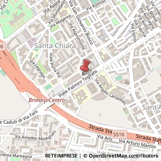Mappa Via Sella Quintino, 84, 72100 Brindisi, Brindisi (Puglia)