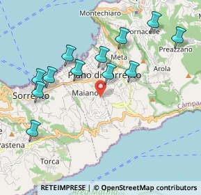 Mappa Via Mostrano, 80065 Sant'Agnello NA, Italia (2.22667)
