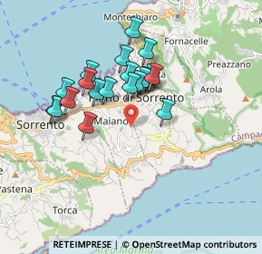 Mappa Via Mostrano, 80065 Sant'Agnello NA, Italia (1.609)