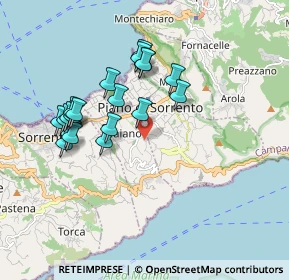 Mappa Via Mostrano, 80065 Sant'Agnello NA, Italia (1.841)