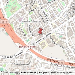 Mappa Via Bezzecca, 39, 72100 Brindisi, Brindisi (Puglia)