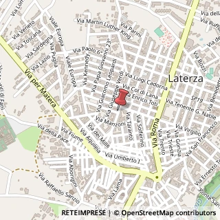 Mappa Via Giacomo Puccini, 18, 74014 Laterza TA, Italia, 74014 Laterza, Taranto (Puglia)