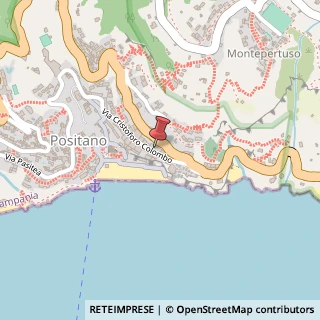Mappa Via Cristoforo Colombo, 151, 84017 Positano, Salerno (Campania)