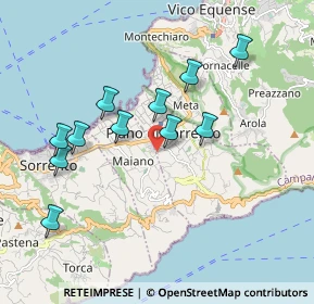 Mappa Via Nuova S.Andrea, 80063 Piano di Sorrento NA, Italia (1.93273)