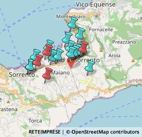 Mappa Via Nuova S.Andrea, 80063 Piano di Sorrento NA, Italia (1.369)