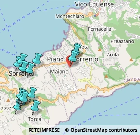 Mappa Via Nuova S.Andrea, 80063 Piano di Sorrento NA, Italia (2.83375)