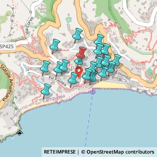 Mappa Via della Tavolozza, 84017 Positano SA, Italia (0.178)