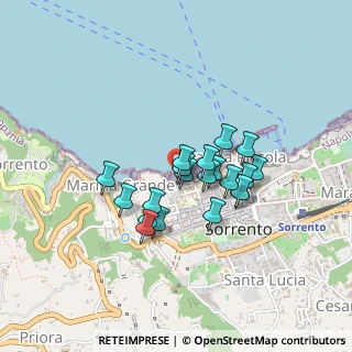 Mappa Spiaggia San Francesco Sorrento, 80067 Sorrento NA, Italia (0.3465)