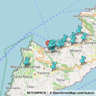 Mappa Spiaggia San Francesco Sorrento, 80067 Sorrento NA, Italia (1.86133)