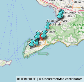 Mappa Via delle Acacie, 80063 Piano di Sorrento NA, Italia (5.87)