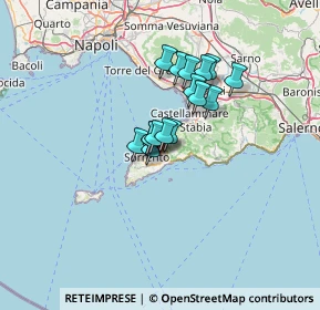 Mappa Via delle Acacie, 80063 Piano di Sorrento NA, Italia (9.275)