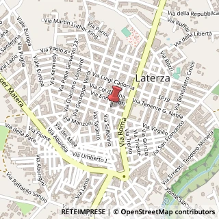 Mappa Via Generale Gonzaga, 18, 74014 Laterza, Taranto (Puglia)