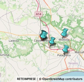 Mappa Via delle Spinelle, 74011 Castellaneta TA, Italia (4.00308)