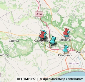 Mappa Via delle Spinelle, 74011 Castellaneta TA, Italia (3.62077)