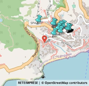 Mappa Via Boscariello, 84017 Positano SA, Italia (0.2505)
