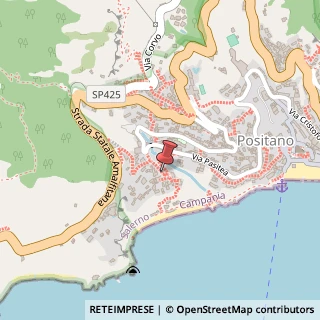 Mappa Via Fornillo, 36, 84017 Positano, Salerno (Campania)