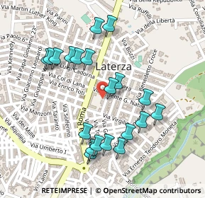 Mappa Via Tenente G. Natile, 74014 Laterza TA, Italia (0.258)