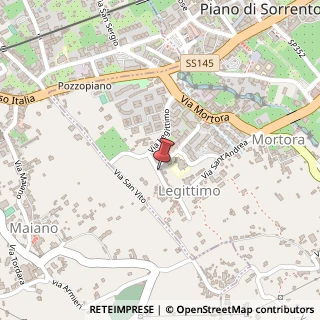 Mappa Via Legittimo, 12, 80063 Piano di Sorrento, Napoli (Campania)