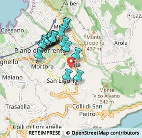 Mappa Via S. Massimo, 80063 Piano di Sorrento NA, Italia (0.8355)