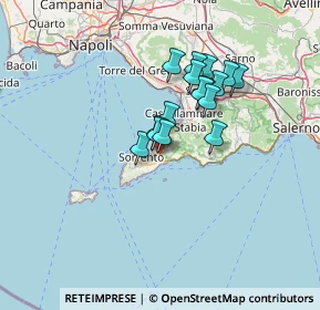 Mappa Via S. Massimo, 80063 Piano di Sorrento NA, Italia (10.74)