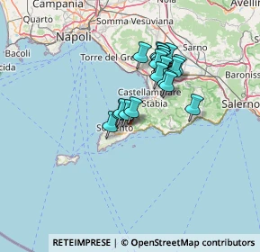 Mappa Via S. Massimo, 80063 Piano di Sorrento NA, Italia (11.3925)