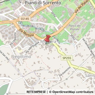 Mappa Via Mortora, 31, 80063 Piano di Sorrento, Napoli (Campania)