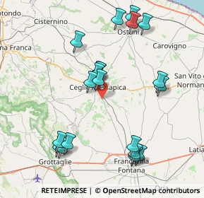 Mappa Via per Francavilla Fontana, 72013 Ceglie Messapica BR, Italia (9.071)