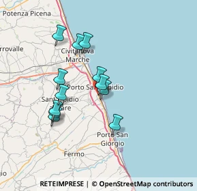 Mappa Via Alessandria, 63821 Porto Sant'Elpidio FM, Italia (6.23)