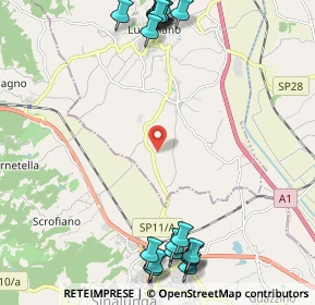 Mappa La Croce di Lucignano loc, 52046 Lucignano AR, Italia (3.106)