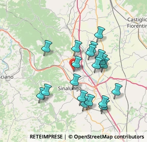 Mappa La Croce di Lucignano loc, 52046 Lucignano AR, Italia (6.93526)