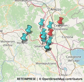 Mappa La Croce di Lucignano loc, 52046 Lucignano AR, Italia (8.99667)