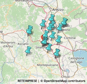 Mappa La Croce di Lucignano loc, 52046 Lucignano AR, Italia (10.393)