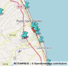 Mappa Via Solferino, 63018 Porto Sant'Elpidio FM, Italia (1.93667)