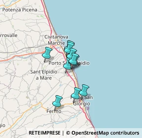 Mappa Via Solferino, 63018 Porto Sant'Elpidio FM, Italia (3.96818)