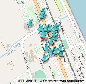 Mappa Via Solferino, 63018 Porto Sant'Elpidio FM, Italia (0.168)