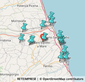 Mappa Via Monte Taccone, 63811 Sant'Elpidio a Mare FM, Italia (6.49938)