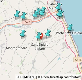 Mappa Via Monte Taccone, 63811 Sant'Elpidio a Mare FM, Italia (4.43154)