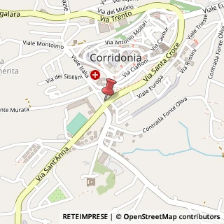 Mappa Via Santa Croce, 86, 62014 Corridonia, Macerata (Marche)