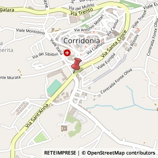 Mappa Via s. maria 44, 62014 Corridonia, Macerata (Marche)