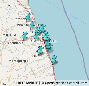 Mappa Via Pesaro, 63018 Porto Sant'Elpidio FM, Italia (9.52)